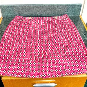 Talbots Women's Skirt Size 8 Mosaic Print Multi Color Stretch